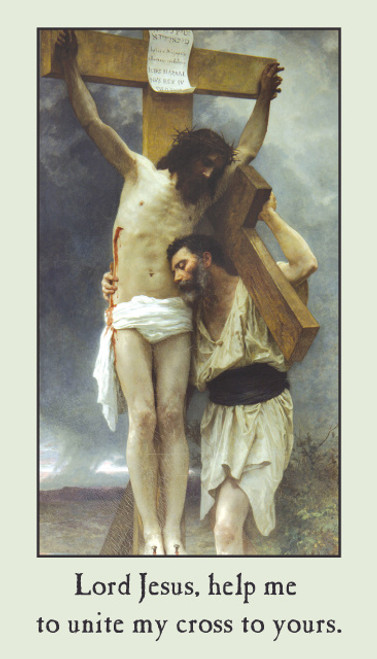 Stations of the Cross Holy Card
Front of card