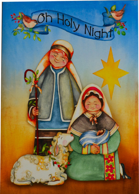 Oh Holy Night Christmas Greeting Card
