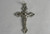 Metal Rosary Crucifix 1 3/4" Silver