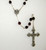 Garnet 7mm Glass Bead Rosary