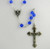 Dark Blue 7mm Glass Bead Rosary