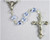 Blue 6mm Glass Bead Rosary