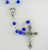 Dark Blue 6mm Round Bead Rosary