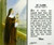 St Clare Laminated Holy Card