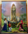 Our Lady of Fatima 8" x 10" Gold Mylar Frame