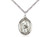 St Bernadette Sterling Silver Medal on 18" lite curb chain