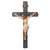 20.5" Black Wood-Look Wall Crucifix