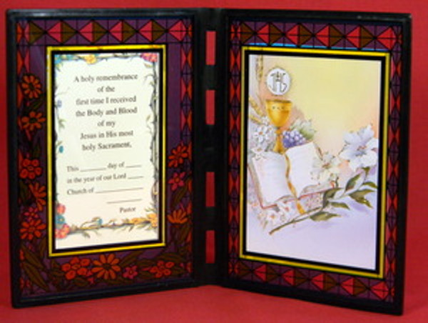 First Communion Glass Photo Plaque General