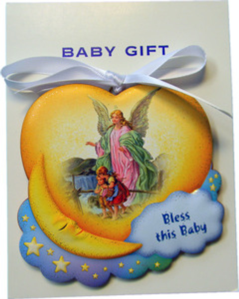 Guardian Angel "Bless This Baby" Plaque