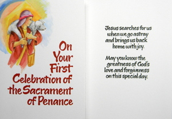 First Penance (Reconciliation) Greeting Card