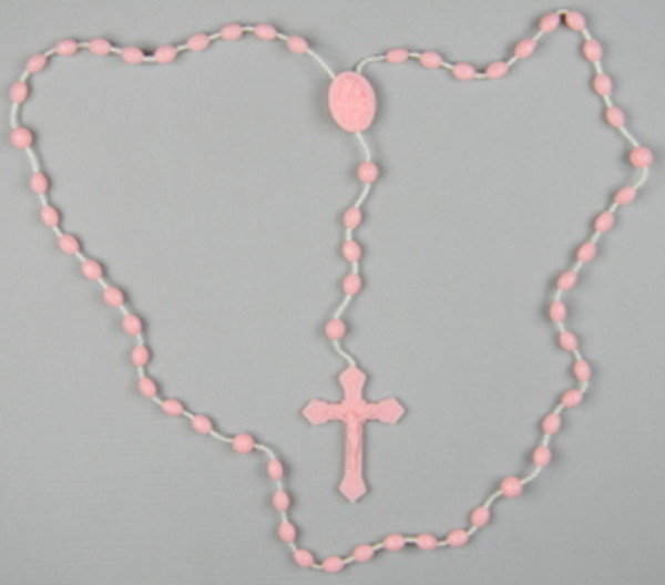 Nylon Cord Rosary Pink
