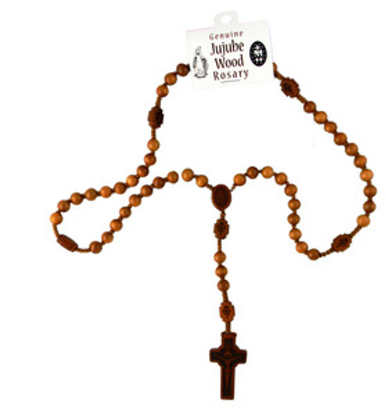Jujube 8mm wood bead rosary