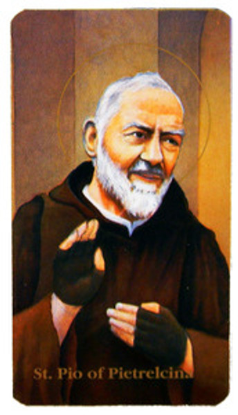 St Pio of Pietrelcina Paper Holy Card