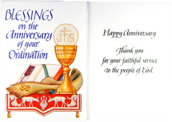 Blessings on the Anniversary of your Ordination