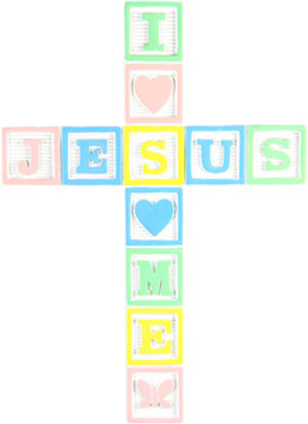 I Love Jesus Baby Wall Cross
