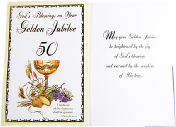 God's Blessings On Your Golden Jubilee