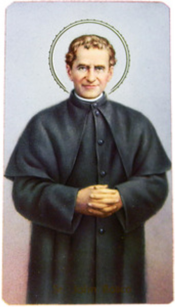 St John Bosco Paper Holy Card