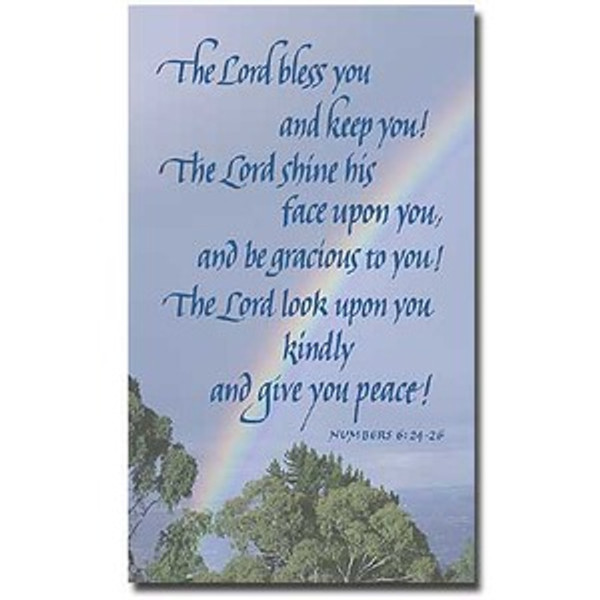 The Lord Bless You Prayer Card