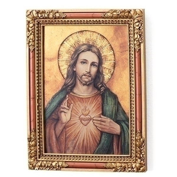Sacred Heart of Jesus Icon Plaque