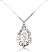 St Therese of Lisieux Sterling 18" Stainless Chain - Our Daily Bread ...