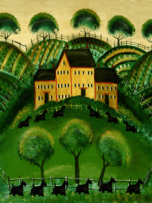 Scottie Parade by Mustard House 11x14 Print