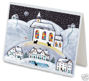Scotty Dog Christmas Greeting Cards #1