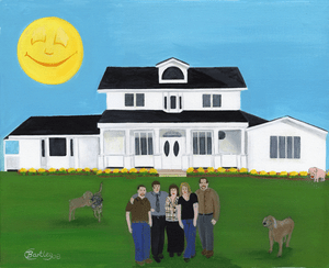 Robs House Custom  Folk Art Painting