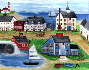 New England Sail Maker Village 8x10