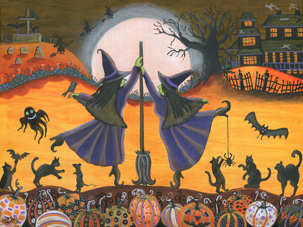 Witches halloween Spiral Dance