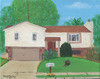 Maher House 2 Folk Art Custom Painting