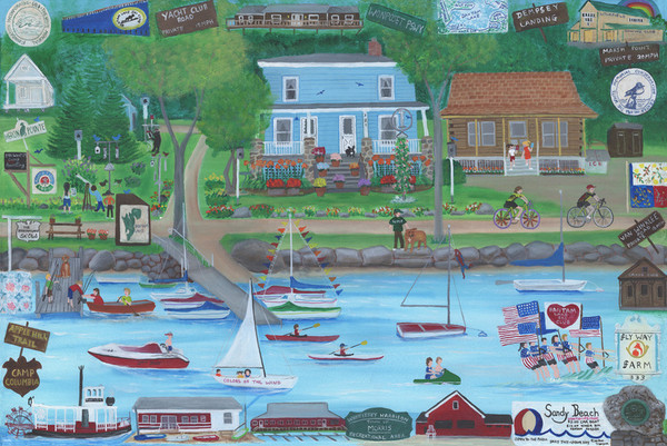 Grabowski House Memories on Bantam Lake Custom Painting