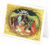 Unto us a Child Is Born Christmas Folk Art Greeting Card