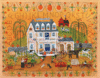 Old Tyme General Store Autumn Sampler Folk Art Painting SOLD