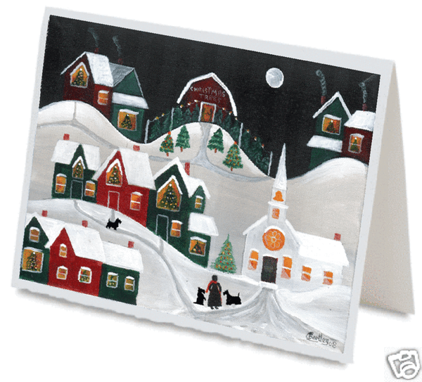 Scotty Dog Christmas Greeting Cards #2