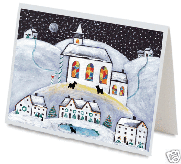 Scotty Dog Christmas Greeting Cards #1