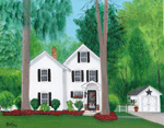 Tiffany's House Folk Art Painting