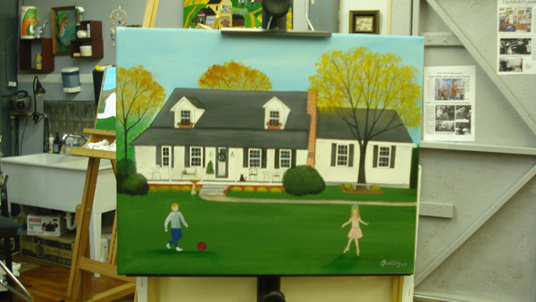 Murdock House Custom Folk Art Painting