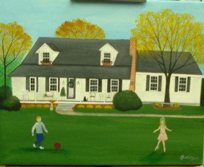 Murdock House Custom Folk Art Painting