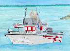 MaryBeth Boat Custom Folk Art Painting