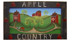 Apple Country Primitive Folk Art Painting Framed