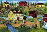 Brookside Inn of Yesteryear Folk Art Print