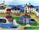 New England Sail Maker Village 8x10