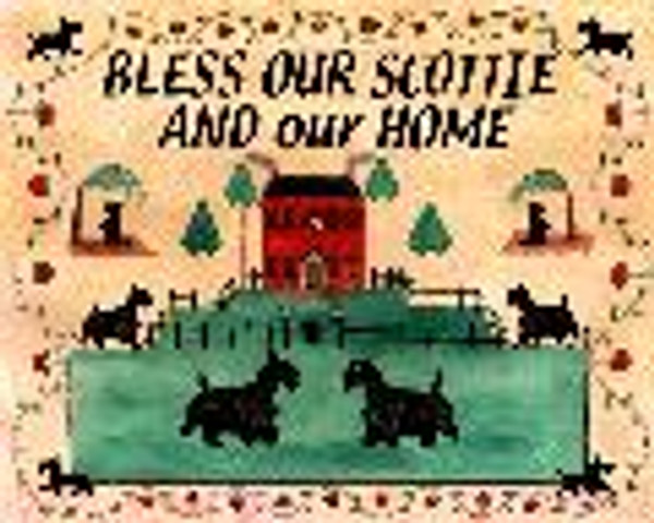 Scottie Dog House Blessing Giclee