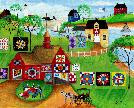 Red Quilt Barn Quilt Makers by the Sea
