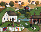 Primitive Country Dairy Farm by Brook