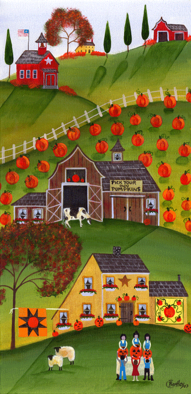 Pick your own Pumpkins with sheep & cow