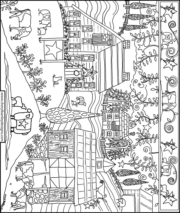Family Farm FREE Coloring Craft Page