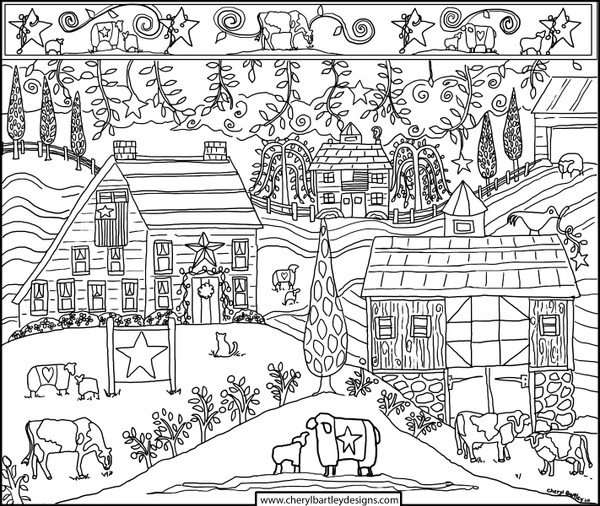 Family Farm FREE Coloring Craft Page