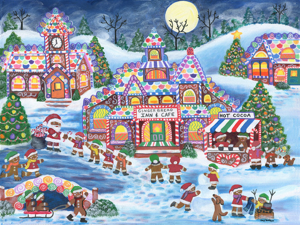 Gingerbread and Friends Original Painting