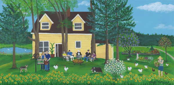 Goldsberry House Farm Portrait Painting